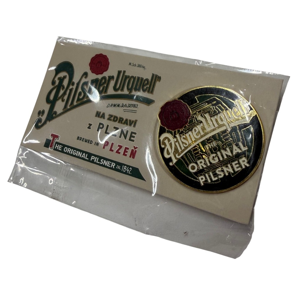 Pilsner Urquell Enamel Pin The Original Pilsner Beer Brewery Memorabilia